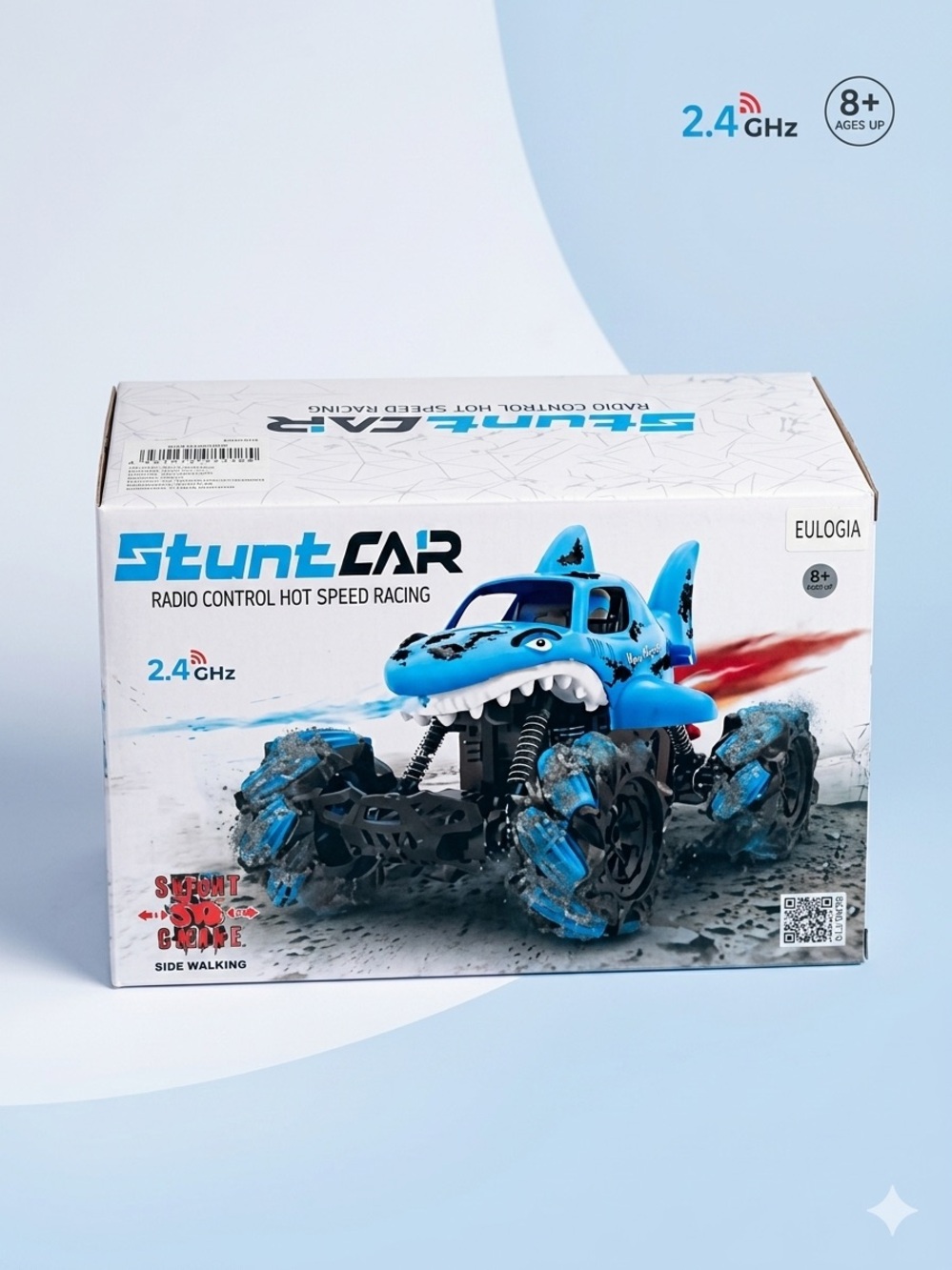 Stunt Car Radio Control Shark RC Truck - Blue